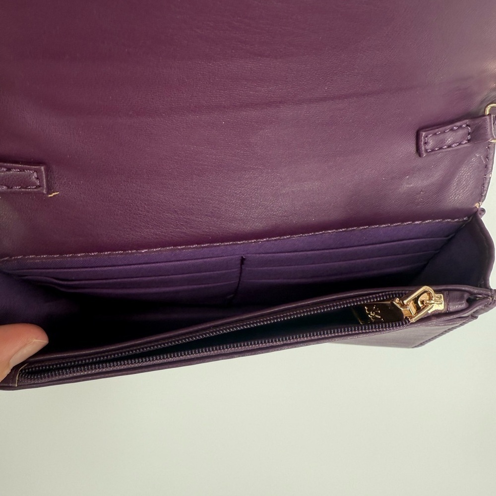 Badgley Mischka Dark Purple Crossbody Bag - Picture 4 of 4